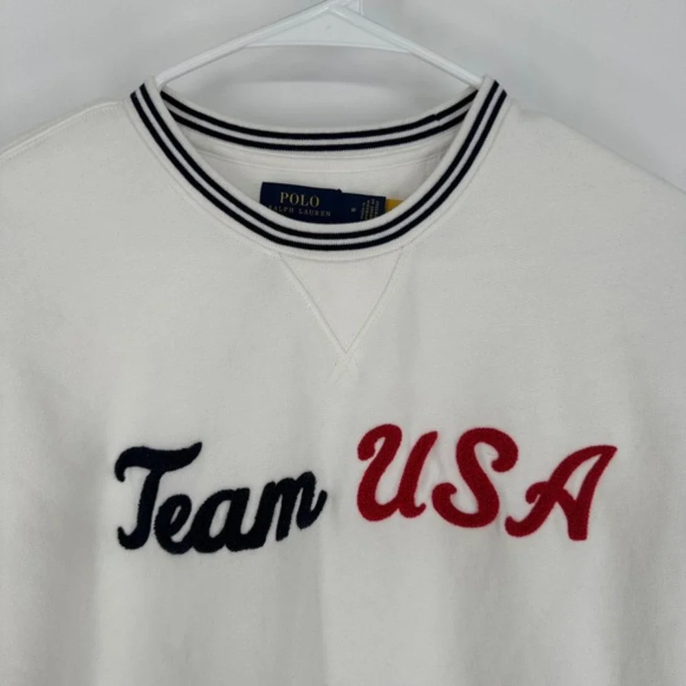 Polo Ralph Lauren Team USA Paralympic Team 2020 Sweatshirt White Medium Olympics